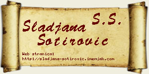 Slađana Sotirović vizit kartica
